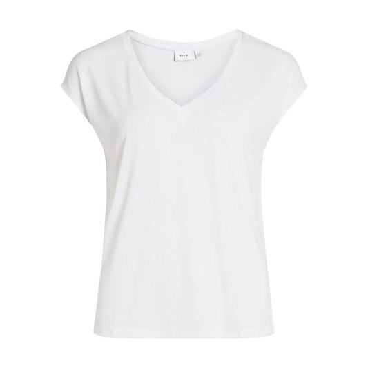 Vila Clothes White Tencel Tops & T-Shirt Vila Clothes Lavender