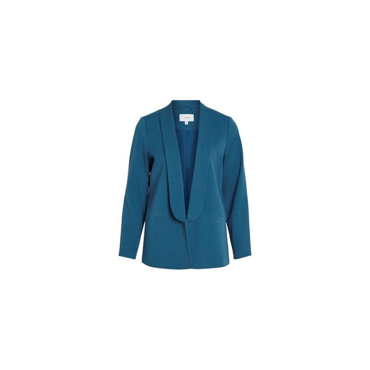 Vila Clothes Blue Polyester Blazer 1728,71956299936,Blazers - Suits & Blazers - Clothing,Blue,Clothing,IT38|XS,New with tags,Suits & Blazers - Clothing,Vila Clothes,Women