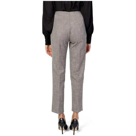 Sandro Ferrone Gray Polyester Jeans & Pant Sandro Ferrone Light Slate Gray