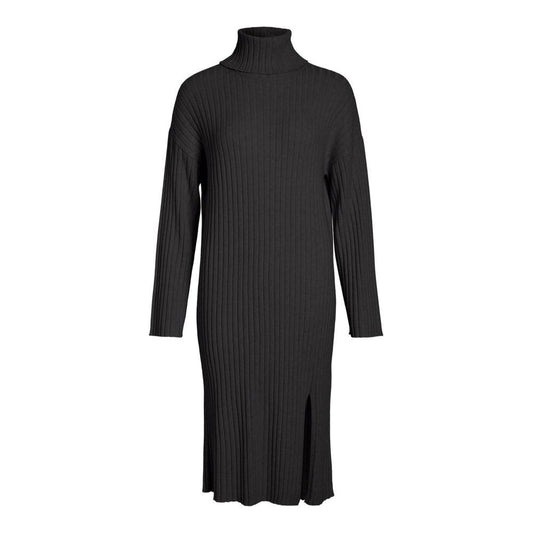 Vila Clothes Gray Nylon Dress Vila Clothes Dark Slate Gray
