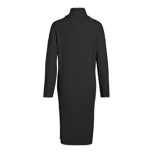 Vila Clothes Gray Nylon Dress Vila Clothes Dark Slate Gray