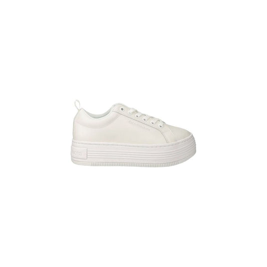 Calvin Klein Jeans White Leather Sneaker Calvin Klein Jeans Light Gray