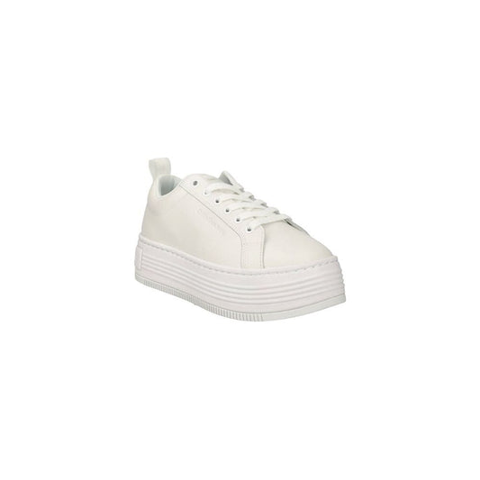 Calvin Klein Jeans White Leather Sneaker Calvin Klein Jeans Light Gray