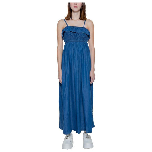 Only Only Blue Cotton Dress ON-13398900176-IT38|XS 1728,71956299936,Blue,Clothing,Dresses - Women - Clothing,IT38|XS,IT40|S,New with tags,Only,Women,Women - Clothing