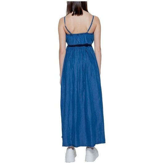 Only Only Blue Cotton Dress ON-13398900176-IT38|XS 1728,71956299936,Blue,Clothing,Dresses - Women - Clothing,IT38|XS,IT40|S,New with tags,Only,Women,Women - Clothing