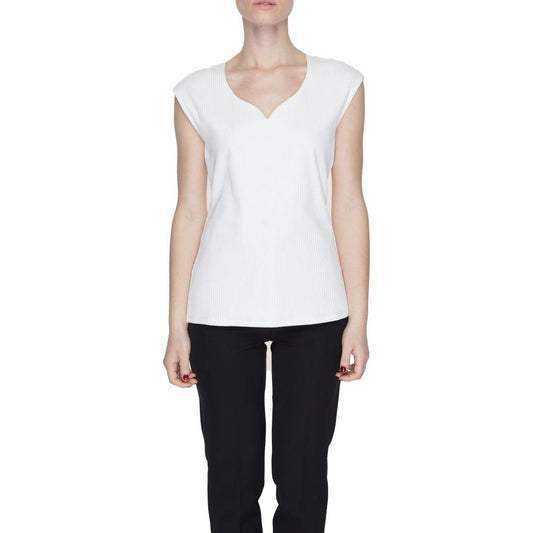 Street One White Cotton Tops & T-Shirt Street One Black
