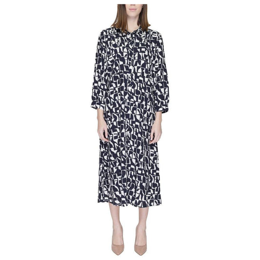 Street One Street One Blue Viscose Dress ST-13527300010-IT36|XXS 1728,46,71956299936,Blue,Clothing,Dresses - Women - Clothing,IT36|XXS,IT38|XS,IT40|S,IT42|M,New with tags,Street One,Women,Women - Clothing