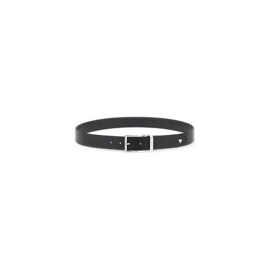 Guess Black Leather Belt Guess Dark Slate Gray