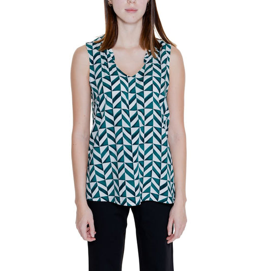 Street One Green Viscose Tank Tops