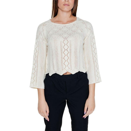 Vero Moda Beige Cotton Tops & T-Shirt