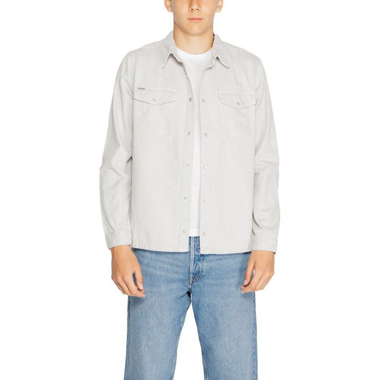 Antony Morato Gray Cotton Shirt AN-14638100137-IT56 | 3XL