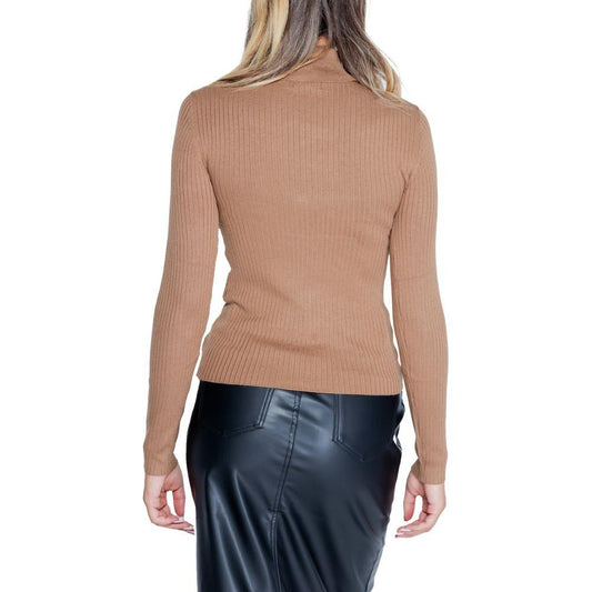 Jacqueline De Yong Brown Viscose Tops & T-Shirt Jacqueline De Yong Rosy Brown