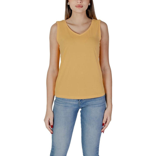 B.Young Yellow Cotton Tops & T-Shirt B.Young Rosy Brown