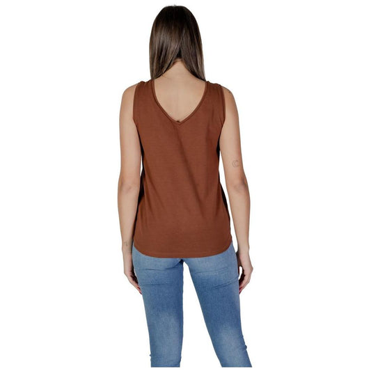 B.Young Brown Cotton Tops & T-Shirt B.Young Dim Gray