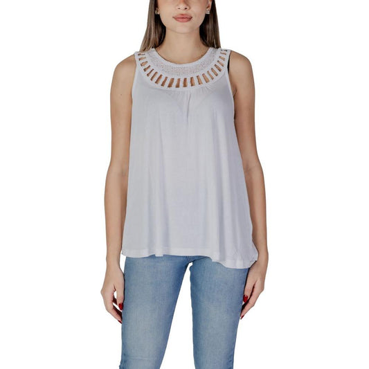 B.Young White Viscose Tops & T-Shirt B.Young Dark Gray