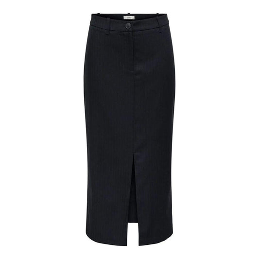 Jacqueline De Yong Gray Polyester Skirt Jacqueline De Yong Black