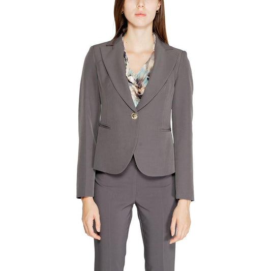 Rinascimento Gray Polyester Suits & Blazer Rinascimento Dim Gray