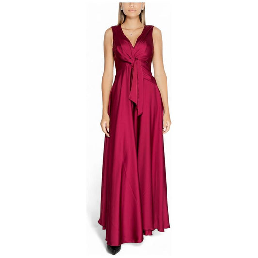 Rinascimento Bordeaux Polyester Dress Rinascimento Brown