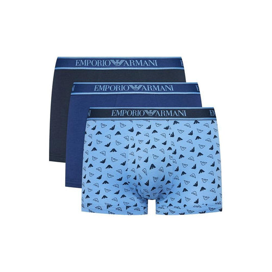 Emporio Armani Underwear Blue Cotton Underwear