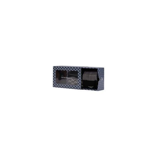 Emporio Armani Underwear Gray Cotton Sock Emporio Armani Underwear Dark Slate Gray