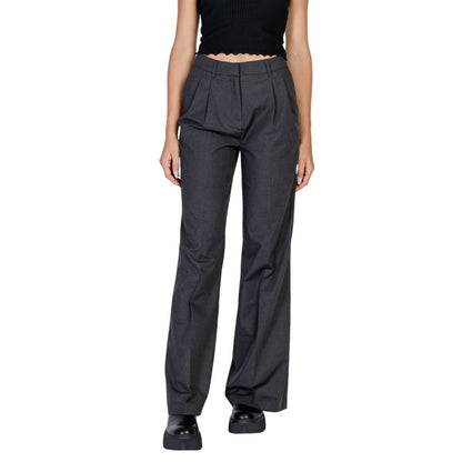 Morgan De Toi Gray Polyester Casual Pants
