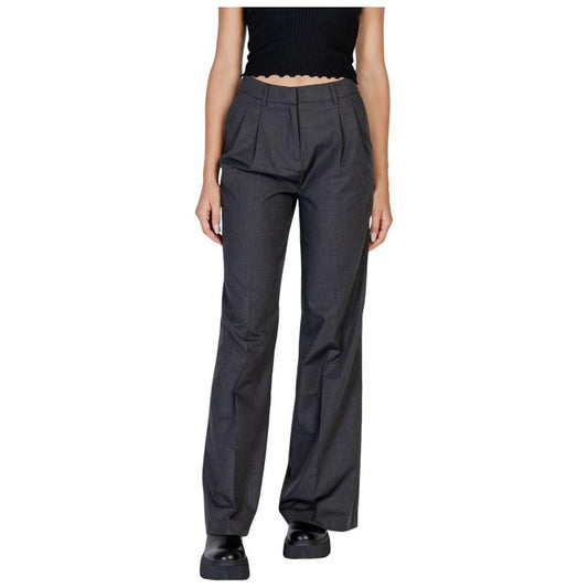 Morgan De Toi Gray Polyester Jeans & Pant Morgan De Toi Dark Slate Gray