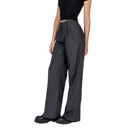 Morgan De Toi Gray Polyester Casual Pants