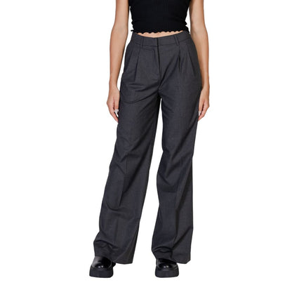 Morgan De Toi Gray Polyester Casual Pants