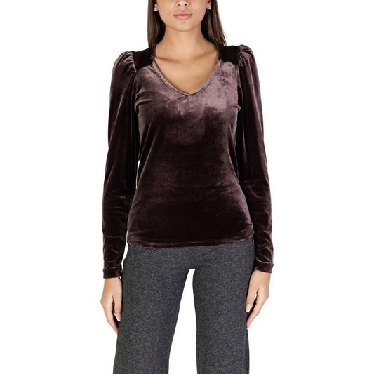 B.Young Brown Polyester Tops & T-Shirt B.Young Black