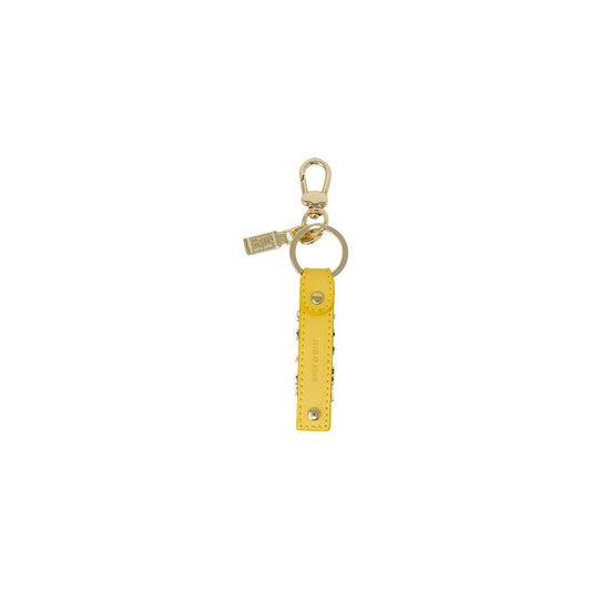 Alviero Martini Prima Classe Yellow Leather Keychain Alviero Martini Prima Classe Dark Khaki
