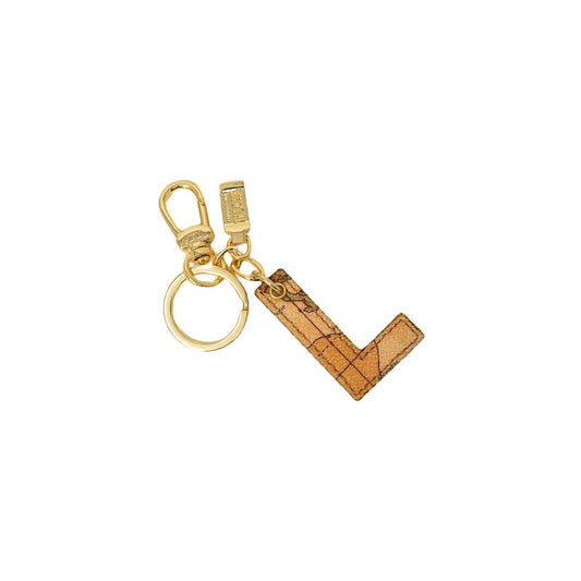 Alviero Martini Prima Classe Beige Leather Keychain Alviero Martini Prima Classe Dark Khaki