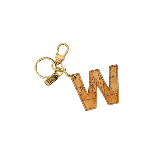 Alviero Martini Prima Classe Beige Leather Keychain Alviero Martini Prima Classe Dark Khaki