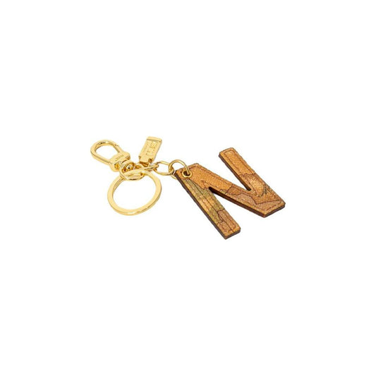 Alviero Martini Prima Classe Beige Leather Keychain Alviero Martini Prima Classe Dark Khaki