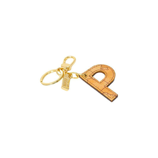 Alviero Martini Prima Classe Beige Leather Keychain Alviero Martini Prima Classe Tan