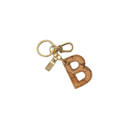 Alviero Martini Prima Classe Beige Cotton Keychain Alviero Martini Prima Classe Rosy Brown