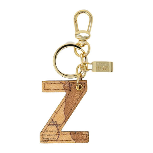 Alviero Martini Prima Classe Beige Leather Keychain Alviero Martini Prima Classe Dark Khaki