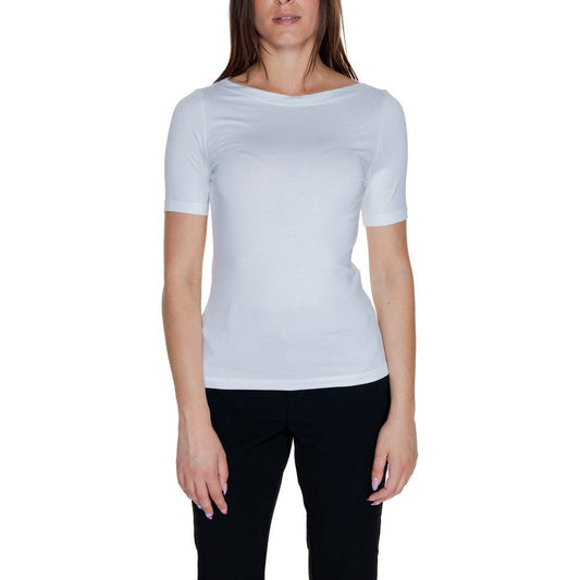 Vero Moda White Viscose Tops & T-Shirt Vero Moda Gray