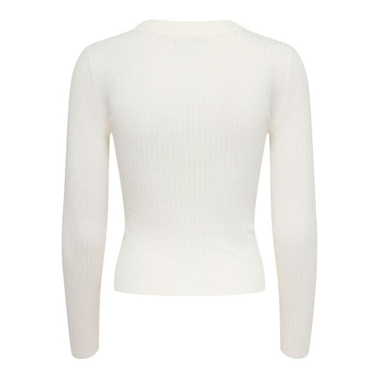 Jacqueline De Yong White Viscose Tops & T-Shirt Jacqueline De Yong Beige