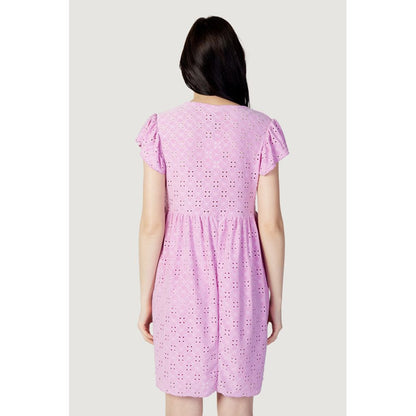 Jacqueline De Yong Multicolor Polyethylene Short Dress