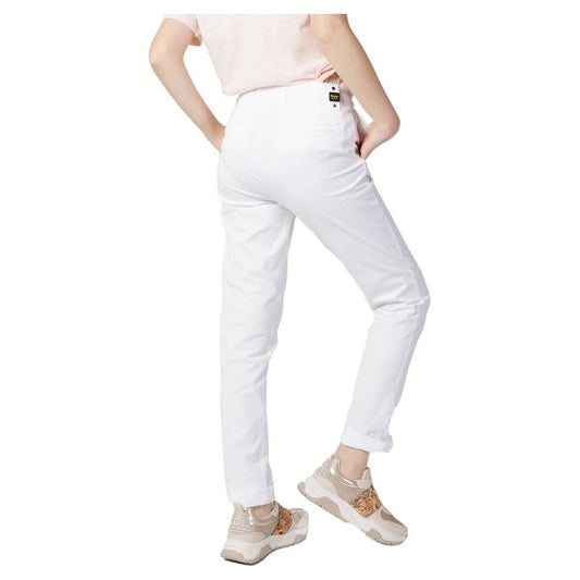 Blauer White Cotton Jeans & Pant Blauer Lavender