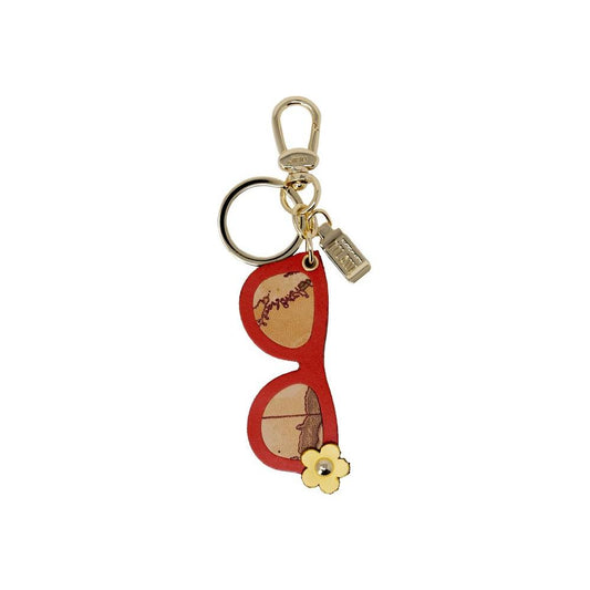 Alviero Martini Prima Classe Beige Leather Keychain Alviero Martini Prima Classe Rosy Brown