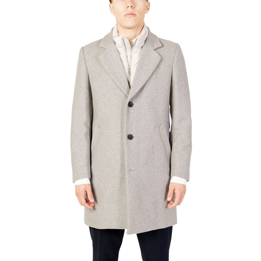 Antony Morato Gray Polyester Coat AN-11849100137-IT52 | XL
