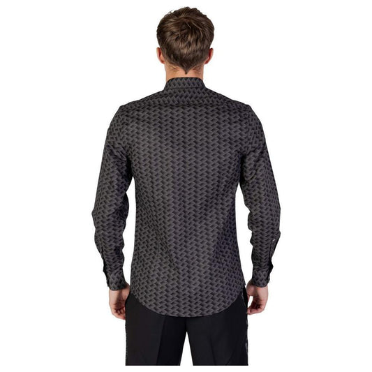 Antony Morato Gray Cotton Shirt AN-11851100136-IT44 | XS