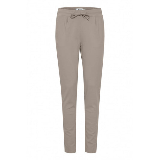 ICHI Gray Polyester Jeans & Pant ICHI Rosy Brown