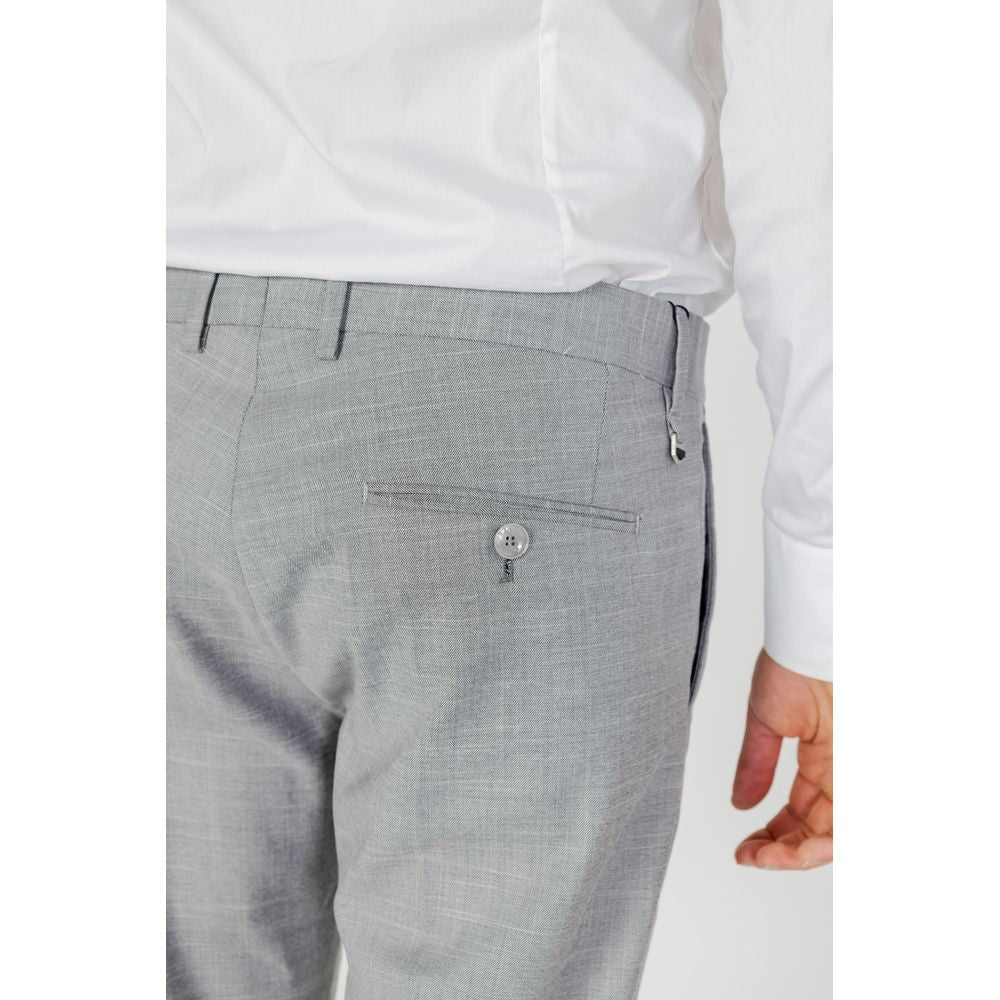Antony Morato Gray Polyester Dress Pants