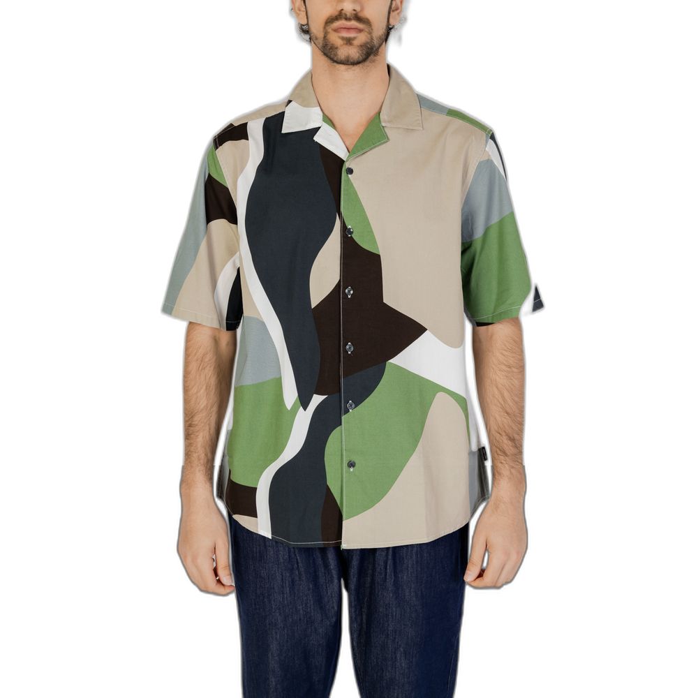 Only & Sons Green Cotton Shortsleeve Shirt