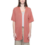 Jacqueline De Yong Red Recycled Cotton Cardigan
