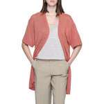 Jacqueline De Yong Red Recycled Cotton Cardigan