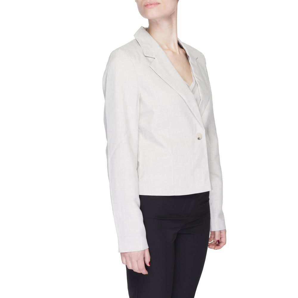 Vero Moda Gray Polyester Blazer 1728,71956299936,Blazers - Suits & Blazers - Clothing,Clothing,Gray,IT36|XXS,IT38|XS,New with tags,Suits & Blazers - Clothing,Vero Moda,Women