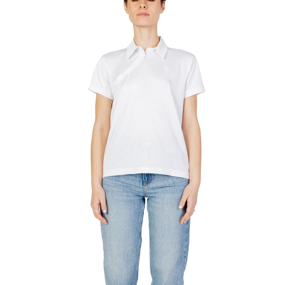 Blauer White Polyester T-Shirt
